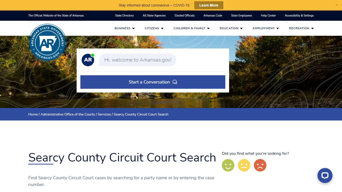 Searcy County Circuit Court Search | Arkansas.gov